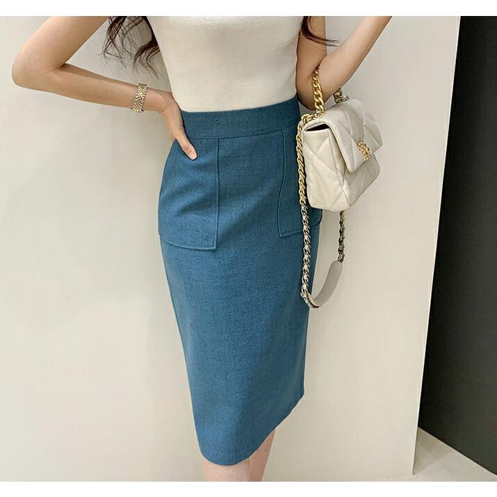 レディース ボトムス スカート ミディアム ミディ丈 膝丈 Hライン スリム タイトスカート ペンシルスカート オフィスオフィス 仕事 職場 大人 春 夏 1095752DHOLIC