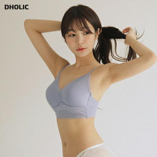 韓国 ファッション アンダーウェア ランジェリー 下着 ブラジャー ブラ ベーシック ブラトップ シアー パッド一 ノンワイヤー 大人 上品 フェミニン 夏 春 Dholic 通販 Yahoo ショッピング