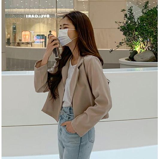 韓国 ファッション アウター ジャケット シングルジャケット ショートジャケット 新品未使用 テーラード 襟 カラー パーティー 長袖 仕事 夏2 849円 オフィス 大人 カジュアル 無地