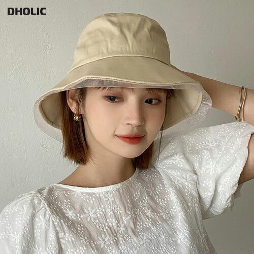 レディース 帽子 ハット バケットハット バケハ シアー シースルー 透け感 りぼん フェミニン 可愛い かわいい 春 夏 韓国 ファッション Dholic 通販 Paypayモール