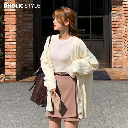 韓国 ファッション カーディガン アウター Vネック ボタン 長袖 ニットカーディガン 無地 日焼け防止 冷房対策 ハイゲージ