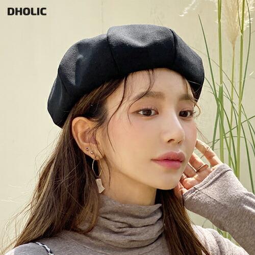 韓国 ファッション 帽子 ベレー帽 無地 コットン ファッションアイテム カジュアル 春 秋 Dholic 通販 Paypayモール