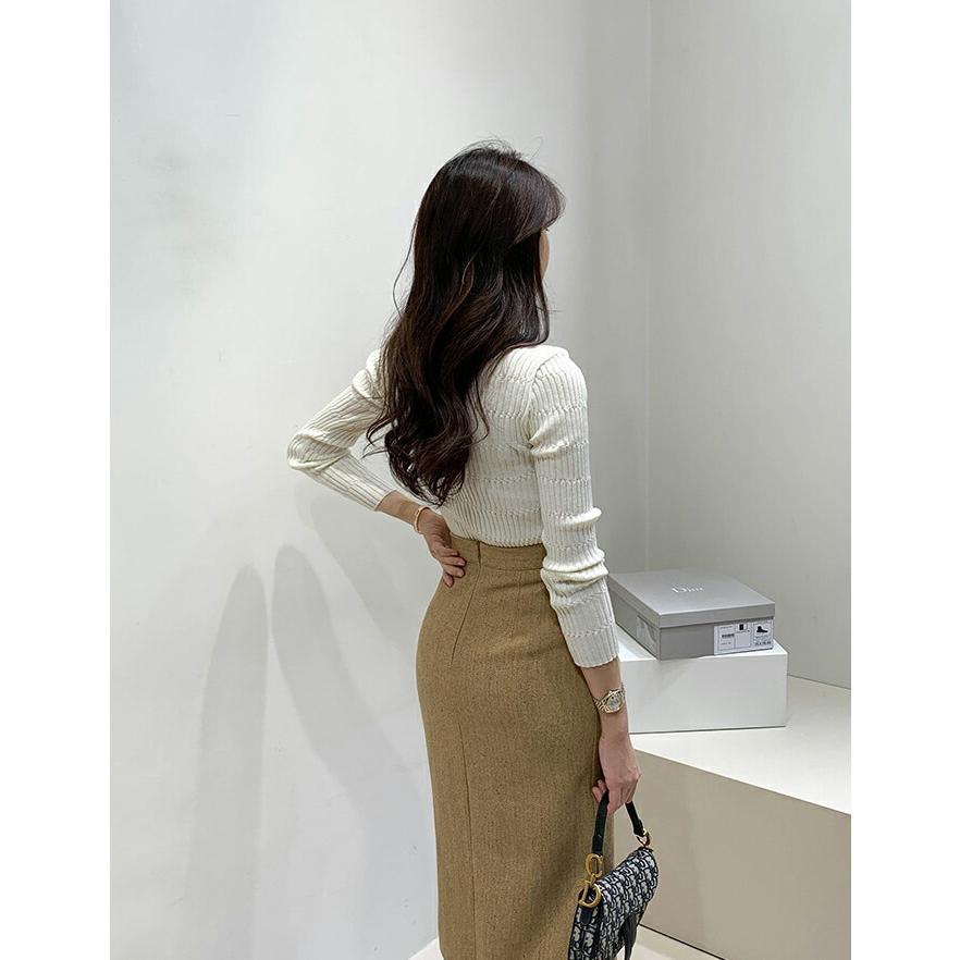 カート 韓国ファッション ボトムス スカート ロング丈 ロングスカート ミモレ丈 タイトスカート ペンシルスカート Hライン オフィス 大人 無地 スリム カジュアル 冬 Dholic 通販 Paypayモール タイトスカ Shineray Com Br