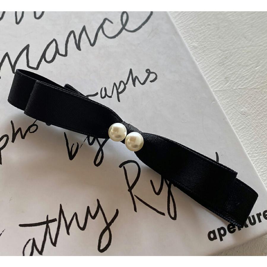 激安 韓国ファッション アクセサリー ヘアアクセサリー クリップ フェイクパール リボン かわいい 可愛い フェミニン 大人 上品 女の子 カジュアル デイリー 春 秋 Riosmauricio Com