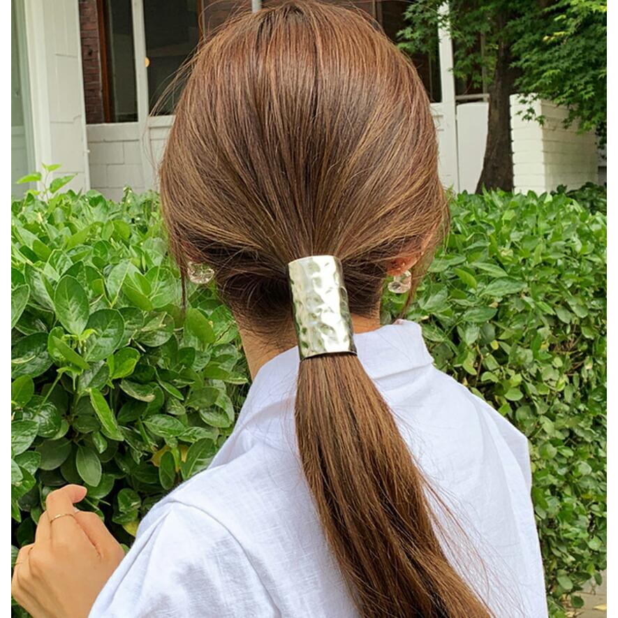 ヘアアクセサリー ポニーテール フック ワイド メタル カジュアル おしゃれ まとめ髪 ヘアピン シルバー ゴールド 韓国ファッション Dholic 通販 Yahoo ショッピング