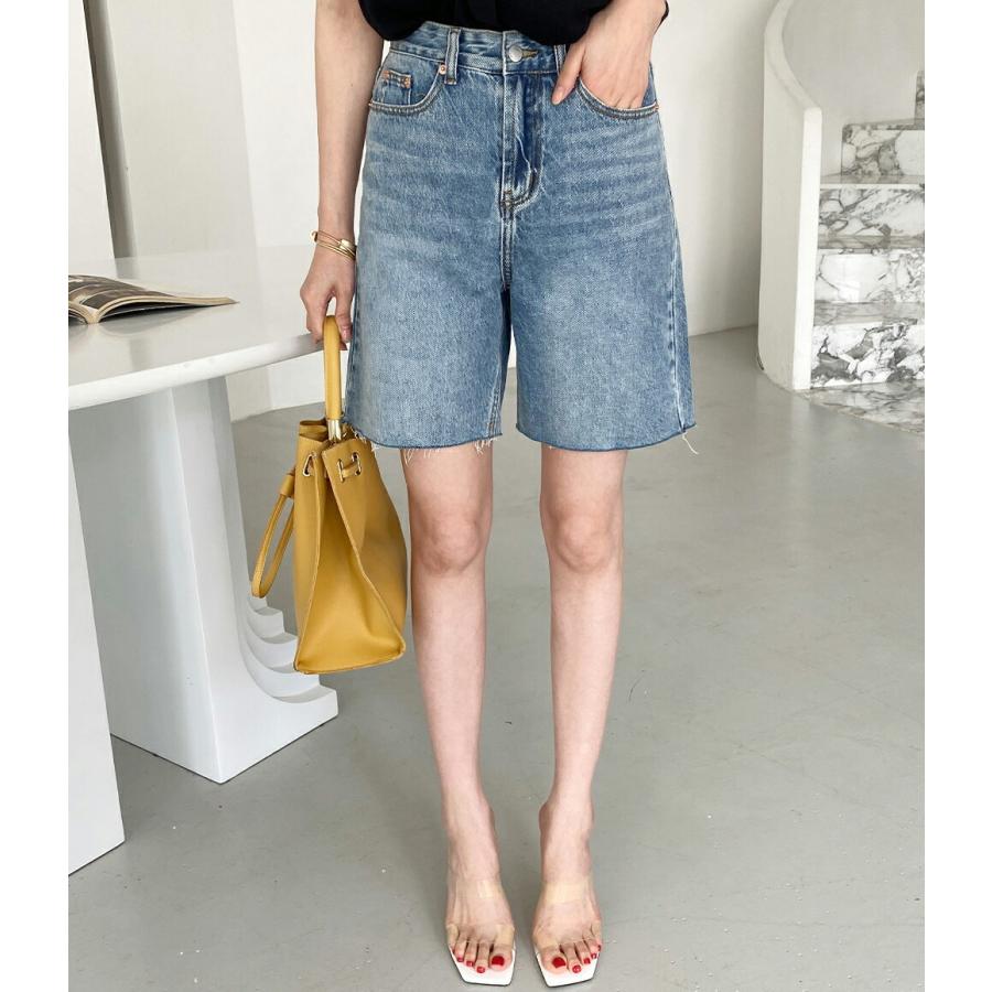 最安値挑戦 パンツ カットオフ ハーフ丈 柄 模様 デニム 綿 コットン ジーンズ ジーパン ショート丈 ストレート ボタン 春 夏 カジュアル かわいい 可愛い 韓国ファッション2 915円 Aynaelda Com