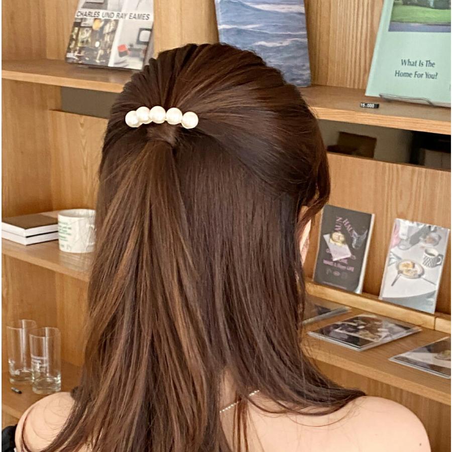 ヘアアクセサリー ポニーテール フック ヘアピン ピン止め ピン留め ピン パール ゴールド 上品 きれいめ 結婚式 まとめ髪 ヘアアレンジ 韓国ファッション Dholic 通販 Yahoo ショッピング