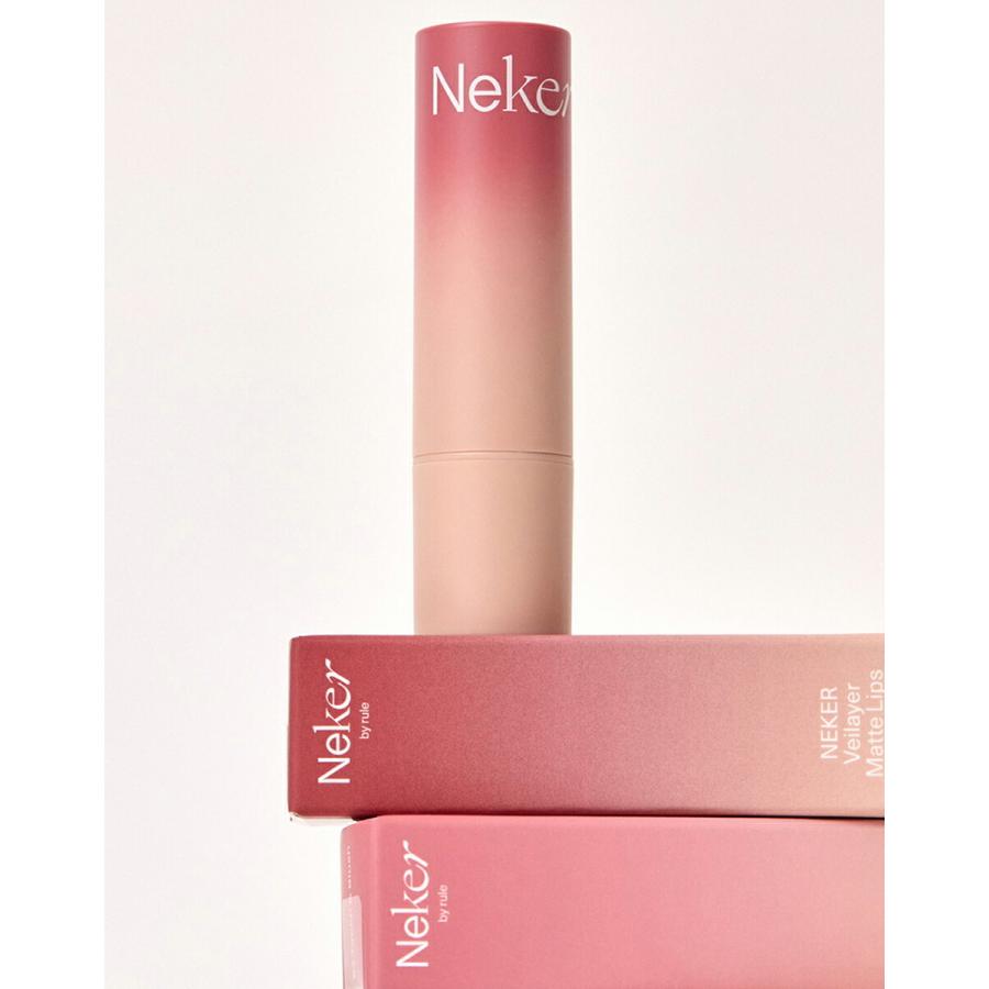 韓国コスメ Cosme ネケル Neker リップスティック 口紅 マットリップ オレンジ コーラル ピンク レッド 赤茶 パープル ブラウン Dholic 通販 Paypayモール