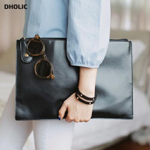 クラッチ バッグ クラッチバッグ 無地 単色 シンプル ベーシック オフィスカジュアル 黒 ブラック ベージュ ミント ピンク ショルダー ショルダーバッグ 年末のプロモーション大特価