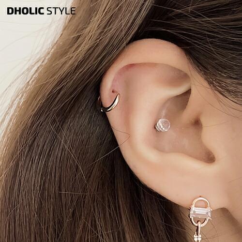 アクセサリー ジュエリー ピアス ピアシング アウタコング スナッグ コング イヤーロブ トラガス ミニ 小さめ 小ぶり キュビック 夏 Dholic 通販 Paypayモール