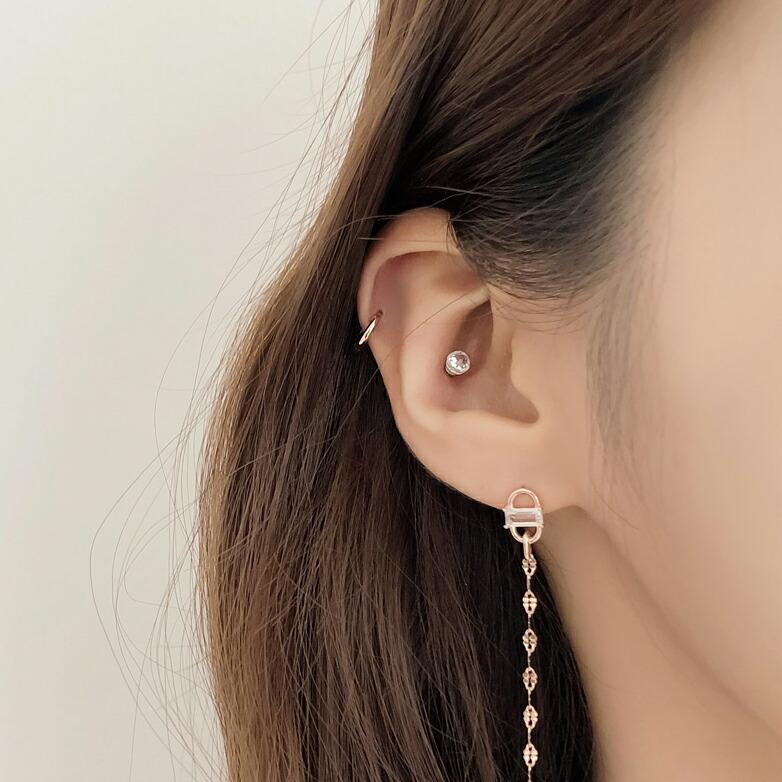 アクセサリー ジュエリー ピアス ピアシング アウタコング スナッグ コング イヤーロブ トラガス ミニ 小さめ 小ぶり キュビック 夏 Dholic 通販 Paypayモール