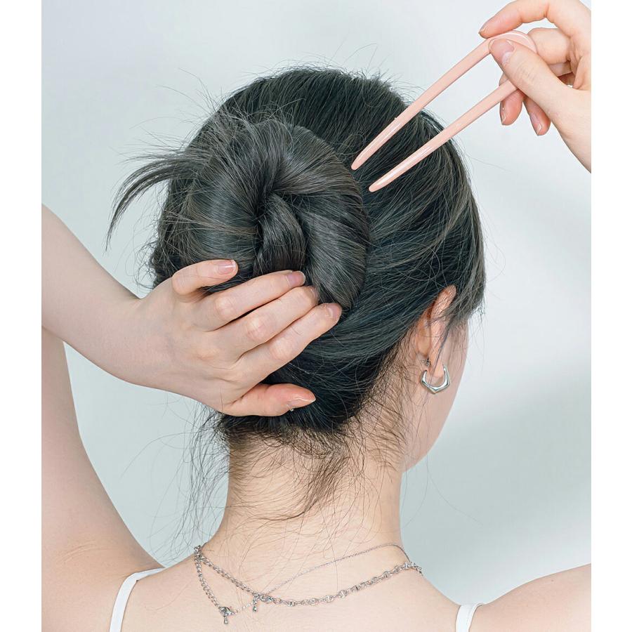 アクセサリー ヘアアクセサリー ヘアスティック コーム U字コーム まとめ髪 アップスタイル ヘアアレンジ 大 大きめ ミディアム クリア アクリル 夏 94 Dholic 通販 Yahoo ショッピング