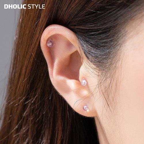アクセサリー ジュエリー ピアス ピアシング アウタコング スナッグ コング イヤーロブ トラガス ミニ 小さめ クリア 透明 秋 春 Dholic 通販 Paypayモール
