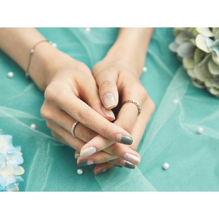 お気にいる 韓国コスメ 化粧品 ネイルシール ネイルステッカー ジェル フレンチ グリーン 緑 シルバー Riosmauricio Com