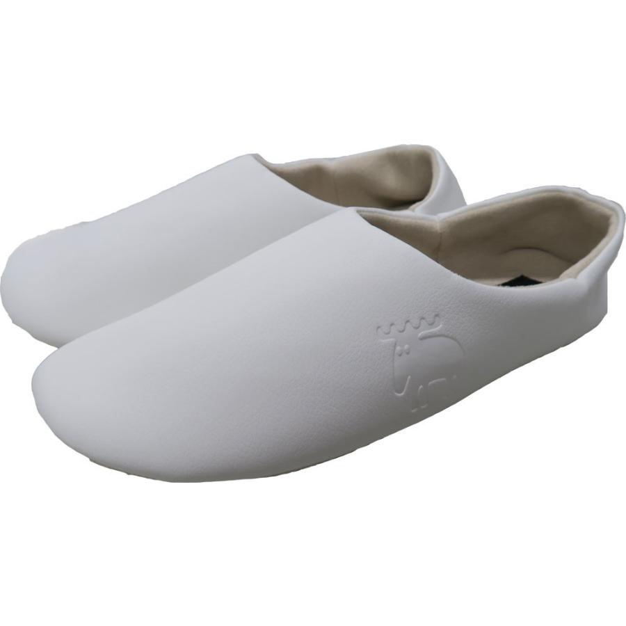 【普通郵便送料無料】moz モズ　洗えるレザールームシューズ　アイボリー　ホワイト　ブラック　モノトーン　レディース　メンズ　北欧　エルク型押し【Dhruv】 | moz | 01