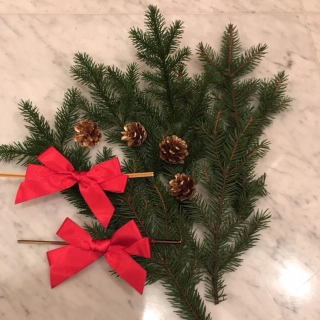 クリスマス フレッシュリース&スワッグ 手作りキット ワンランク上のお