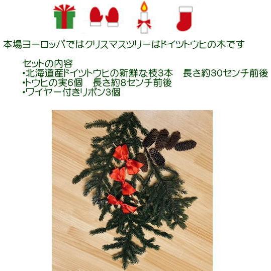 ドイツトウヒのフレッシュリース&スワッグ 本場のドイツトウヒ