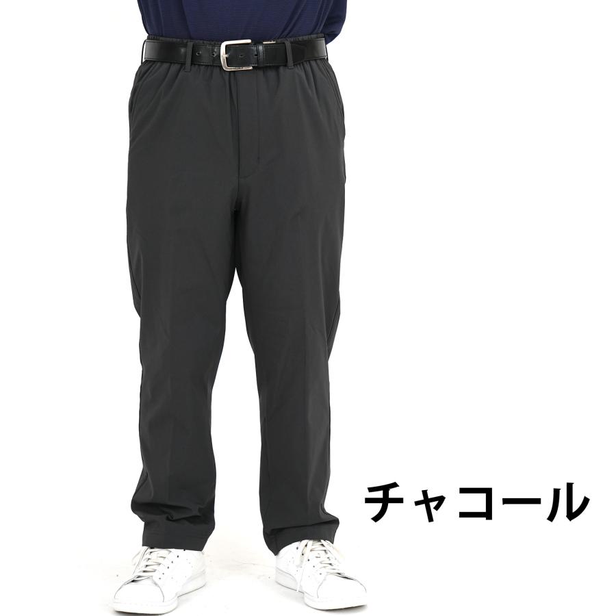 イージーパンツ メンズ シニア 裏フリース ストレッチ 暖 裾上げ加工済