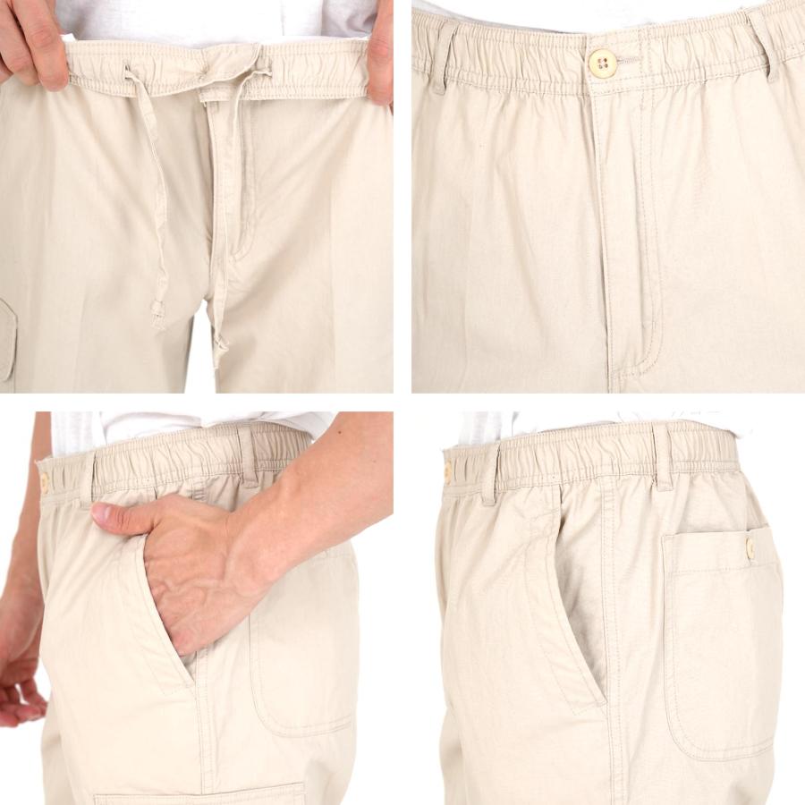 ハーフパンツ メンズ ひざ下 ショートパンツ 夏用 カーゴパンツ