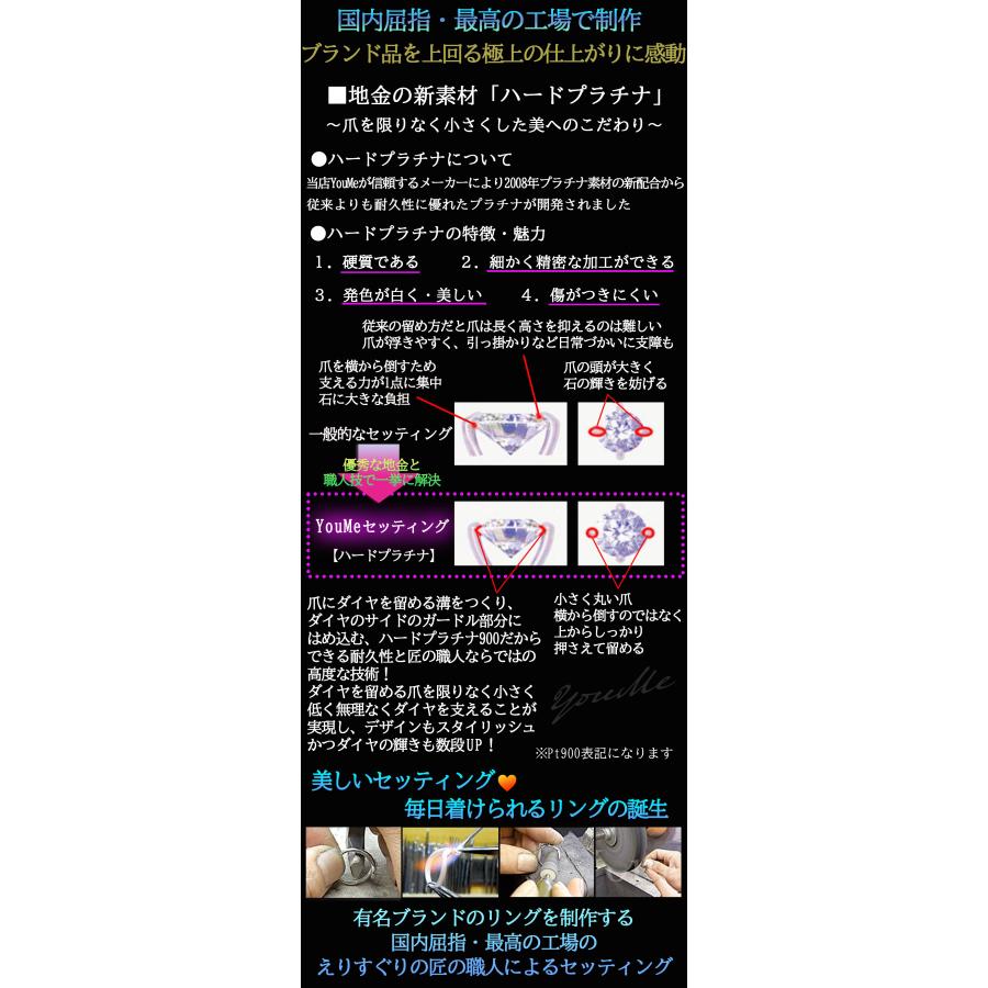 婚約指輪 0.4ct D-VVS1-3EX H&C ティファニー6本爪デザイン