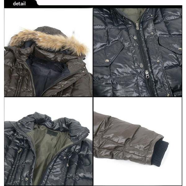 Djhonda リアルファースクエアキルトダウンジャケット : ディアブロス