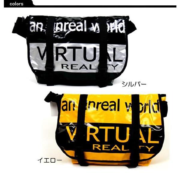 英字プリントターポリンメッセンジャーバッグ ショルダーバッグ