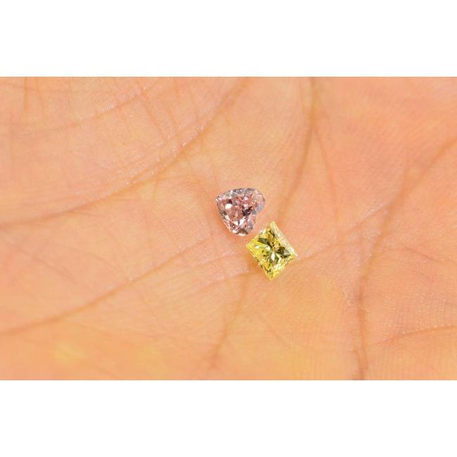 インテンスピンク ダイヤモンド ハート ほぼ0.4カラット GIA はっきり