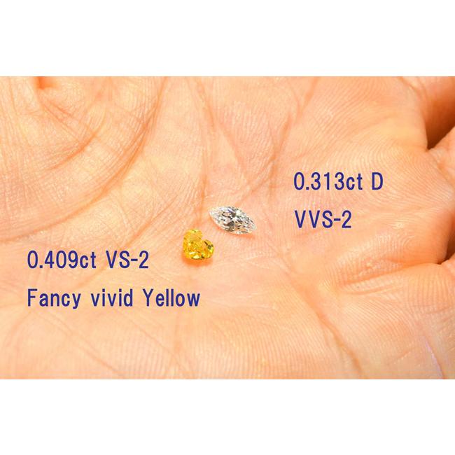 マーキーズカット 0.3カラット Dカラー VVS2品質 輝きさん 中宝石研究 