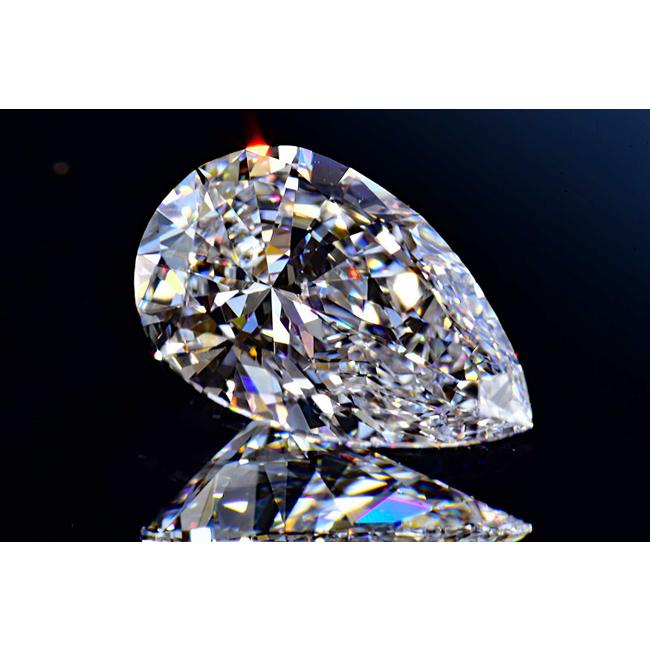 ペアシェイプカット ダイヤモンド 0.51カラット Dカラー インター