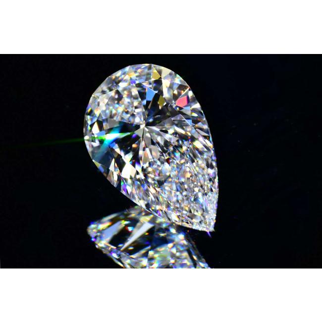 ペアシェイプ ダイヤ ルース 0.41カラット D IF GIA鑑定書刻印つき ボツワナ原石 ダイヤ原石写真つきの画像