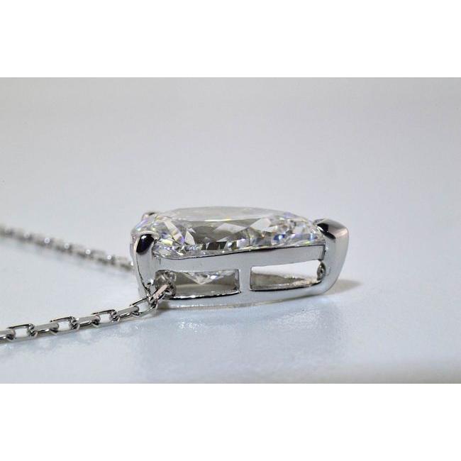 ペアシェイプ ダイヤ一粒ネックレス ！1．3ct （カラット ）2wayで 