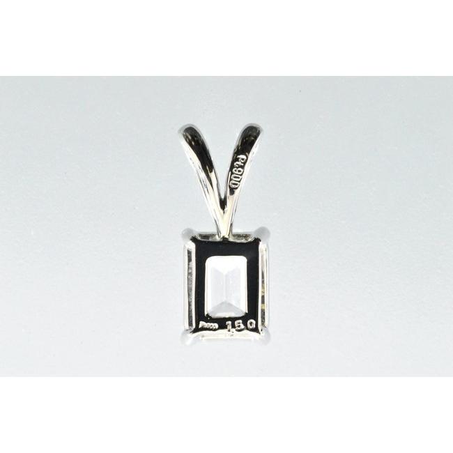 1.5ct エメラルドカット ダイヤペンダントトップ お手持ちの