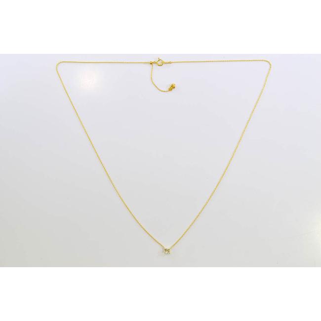 0.3カラット 四角いダイヤモンド ラディアントカット ダイヤネックレス