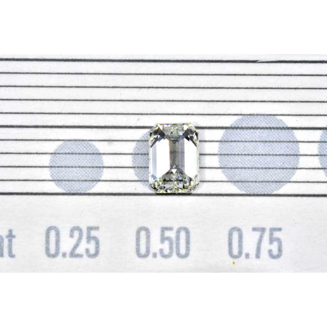 エメラルドカット ダイヤモンドリング 横向き指輪 イエローゴールド