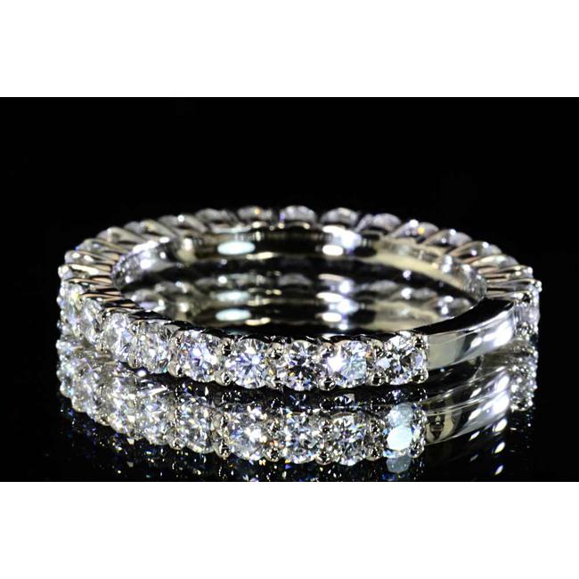 ダイヤモンド エタニティリング 幅2mm プラチナ F/Gカラー VS