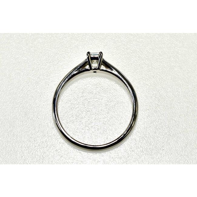 天然 ダイヤモンド 0.50×0.07 GIA エメラルドカットE-SI2￼ エメラルドカット ダイヤモンドリング プラチ0.35カラットDIFタイプ2A
