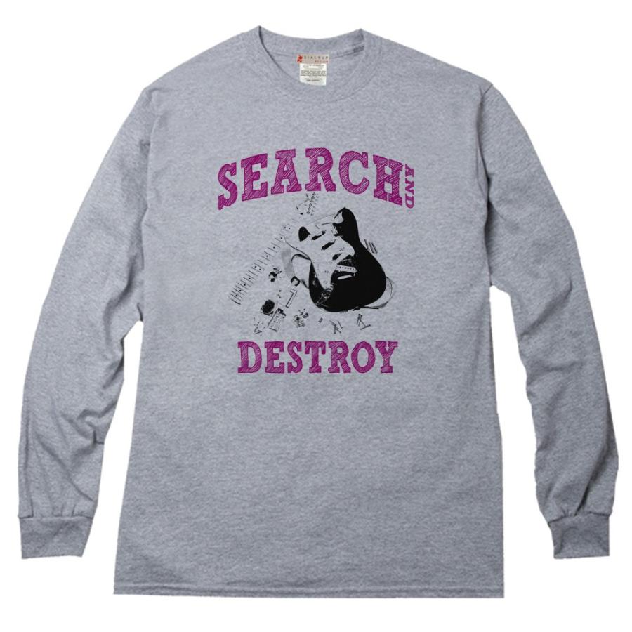 ロッカーがぶっ壊したギターモチーフ カレッジデザイン ロングＴシャツ |  | 01