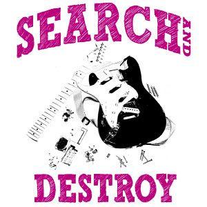 ロッカーがぶっ壊したギターモチーフ カレッジデザイン ロングＴシャツ |  | 02