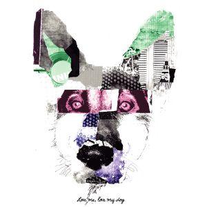 ｔシャツ シェパード犬 コラージュで表現アニマルtee T284 Dial9up 通販 Yahoo ショッピング