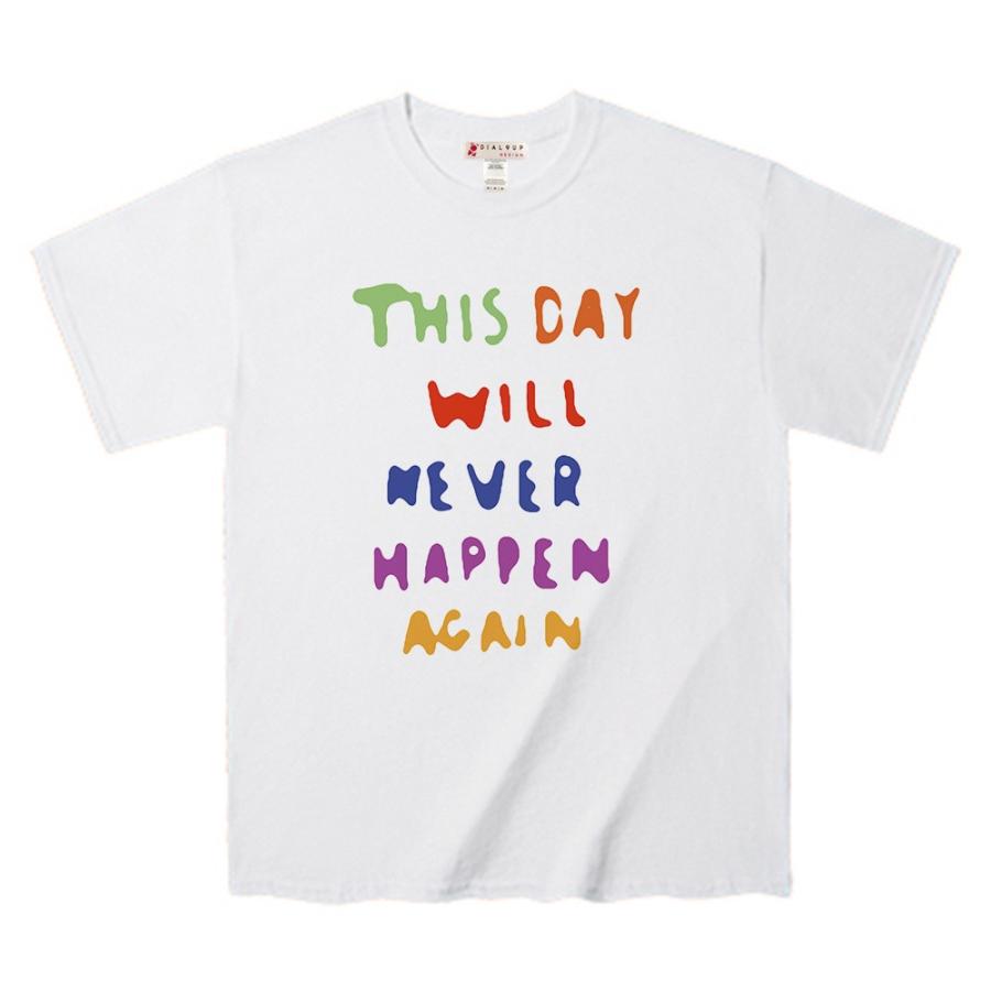 Ｔシャツ 「今日の日は二度と来ない」 斬新なメッセージ デザインTee : dial9up - 通販 - Yahoo!ショッピング