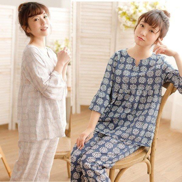 パジャマ レディース 春 夏秋 七分袖 綿100 上下セット ナイティ ルームウェア 女性 可愛い 部屋着 女性パジャマ パジャマ かわいい 花柄 パジャマ 超可爱の