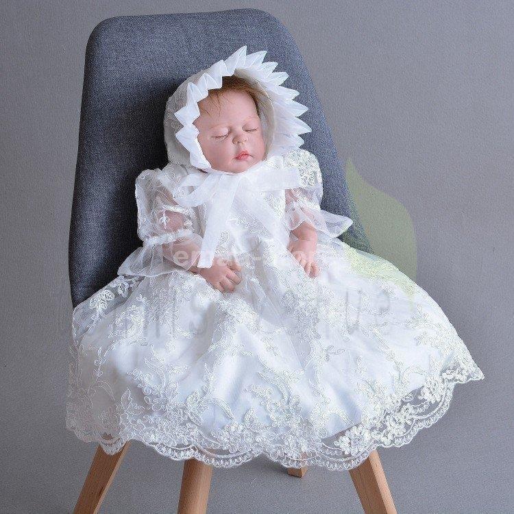 超人気新品 着物 セレモニードレス ベビードレス 女の子 結婚式 子供服 七五三 赤ちゃん ベビードレス お宮参り用ベビードレス 結婚式 セレモニー ドレス 新生児 お宮参り ベビー用 ドレス 刺繍 帽子付き ベビー フォーマル 出産祝い 七五三 白 Www Threeriversofs Com