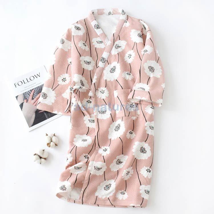 正規品質保証 介護用衣料 寝巻き 可愛い花柄寝巻き 室内着 羽織り ガウン ロング丈 綿100 綿100 寝間着 寝巻き ガウン バスローブ 可愛い 花柄 ネコ レディース ニットキルト 浴衣 ゆかた パジャマ 介護 入院準備 婦人用 お風呂上 Www Threeriversofs Com