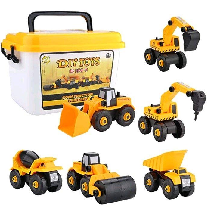 知育玩具 車おもちゃ 組み立て 建設車両 工事作業 子供 1歳 2歳 3歳 4歳 誕生日プレゼント 男の子 女の子 プレゼント ギフト 出産祝い 収納ケース付き Etwj67 Diamantaire 通販 Yahoo ショッピング