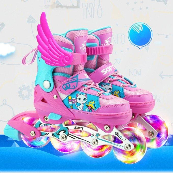 楽天市場 インラインスケート 子供用 ジュニア ローラースケート サイズ調整可能 女の子 男の子 初心者向け おもちゃ 2カラーから選べる 数量限定 Atempletonphoto Com