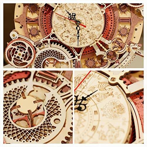 Rokr 立体パズルおもちゃ 木製 使える時計モデル 大人向けパズル モデルキット プレゼント 暇つぶし工作 掛け ダイヤモンドスナップ 通販 Yahoo ショッピング