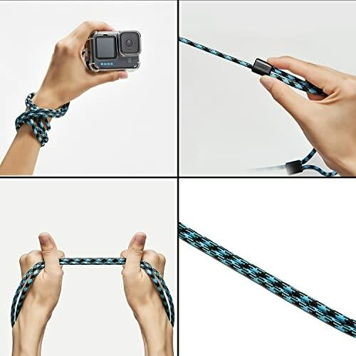 blackbeetle ゴープロ 用のラアクセサリー 保護フィルム+電池カバー+ シリコンケース+レンズカバー+ハンドス|diamod-snap987|03