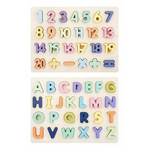 ドナリー アルファベット 英語パズル 数字パズル 2点セット Pavlovastudio Ru