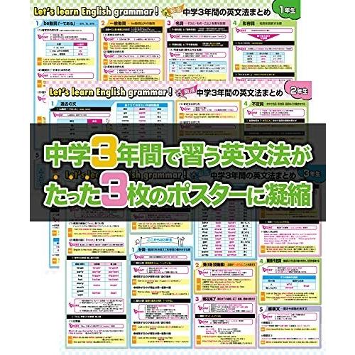 中学３年間の英文法まとめ お風呂ポスター 3枚セット 高校受験 Toeic サイズ 横51 5cm 縦36 4cm 英語 英会話 ダイヤモンドスナップ 通販 Yahoo ショッピング