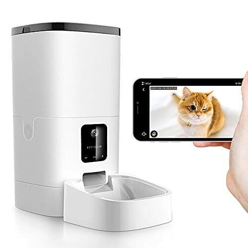 上質風合い 自動給餌器 カメラ付き 自動餌やり機 猫 犬 えさやり器 4l大容量 タイマー式 定時定量 1080p 留守番の セールsale Istx Edu Ec
